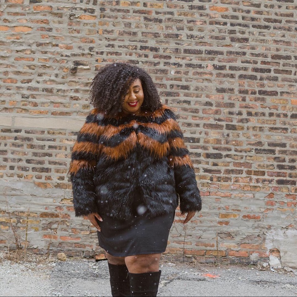 Fashion to Figure Faux Fur Jacket